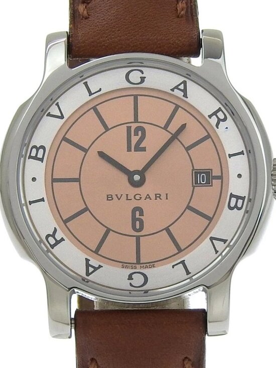 BVLGARI Solo tempo Watches ST29SL bronzeDial Stainless Steel/leather Quart... main image 11